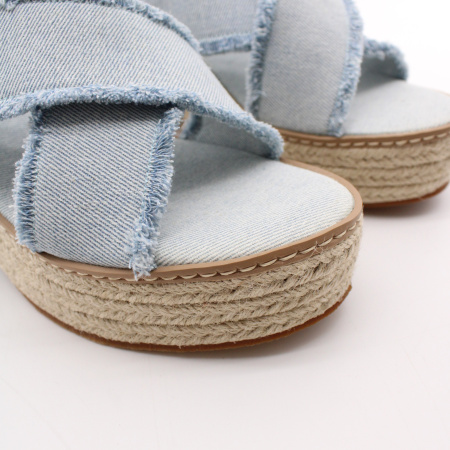 ABRICOT джинсовые босоножки платформа-каблук