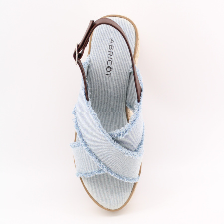 ABRICOT джинсовые босоножки платформа-каблук