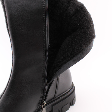 BONAVI чёрные зимние сапоги на молнии