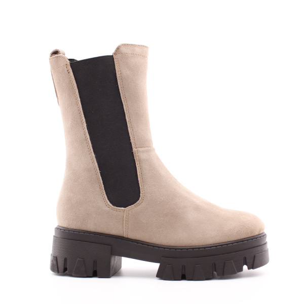 MARCO TOZZI высокие бежевые челси из нубука