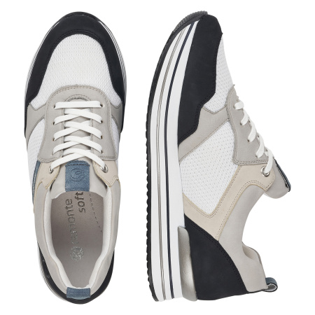 Светлые кроссовки из комбинированных материалов REMONTE