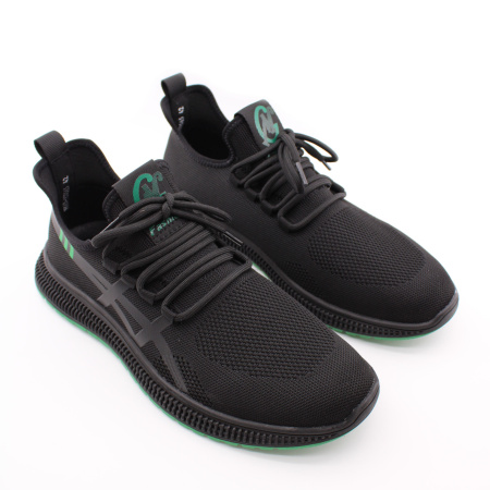 Кроссовки из текстиля с имитацией шнурка RESPECT