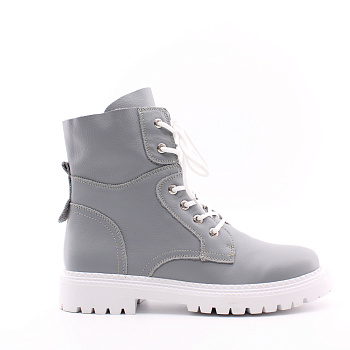Серые ботинки на белой подошве RESPECT