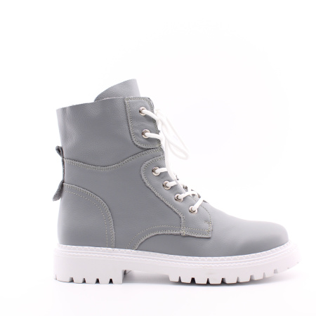 Серые ботинки на белой подошве RESPECT