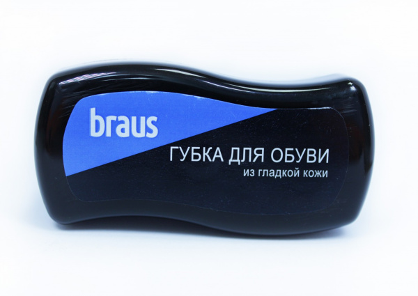 BRAUS Губка для обуви мини для гладкой кожи БЕСЦВЕТНАЯ 