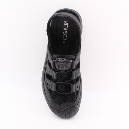 Черные закрытые сандалии RESPECT
