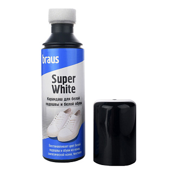 BRAUS Карандаш для белой подошвы и обуви 75 мл