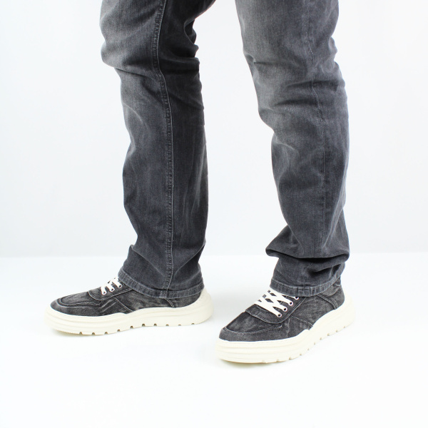 Текстильные кеды на белой подошве RESPECT