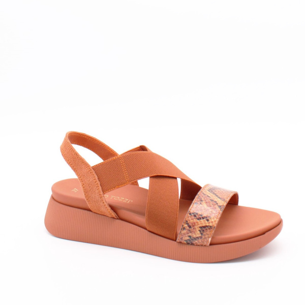 Текстильные сандали терракотового цвета MARCO TOZZI 