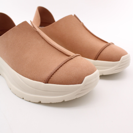 GRUNBERG розовые слипоны из микрополитекса